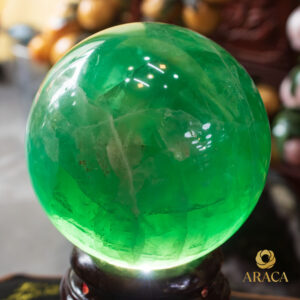 Quả Cầu Phong Thủy - Đá Fluorite Xanh 5 - araca.vn