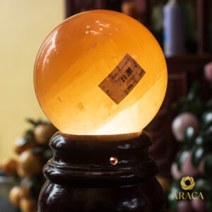 Quả Cầu Phong Thủy - Thạch Anh Vàng