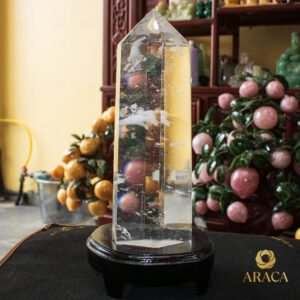 Trụ Đá - Obisidian Trắng