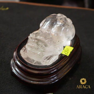 Tượng Tỳ Hưu Chúa - Thạch Anh Trắng 7 - araca.vn