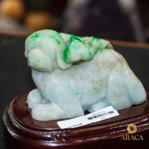 Tượng Con Chó - Ngọc Cẩm Thạch