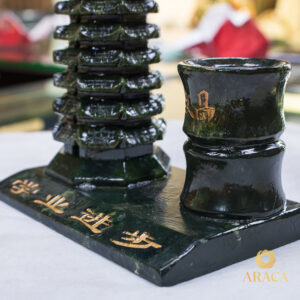 Tháp Bút Văn Xương - Đá Serpentine 5 - araca.vn
