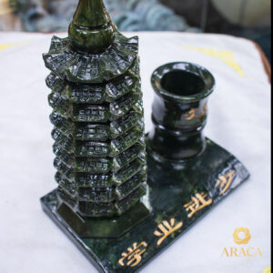 Tháp Bút Văn Xương - Đá Serpentine 7 - araca.vn