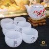 Bộ Ấm Chén Trà - Đá Onyx Trắng