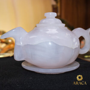 Bộ Ấm Chén Trà - Thạch Anh Hồng 11 - araca.vn