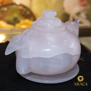 Bộ Ấm Chén Trà - Thạch Anh Hồng 13 - araca.vn