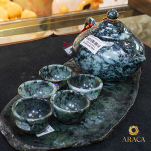 Bộ Ấm Chén Trà - Ngọc Phỉ Thúy 7 - araca.vn