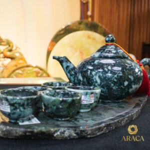 Bộ Ấm Chén Trà - Ngọc Phỉ Thúy 9 - araca.vn