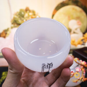 Bộ Ấm Chén Trà - Đá Onyx Trắng 15 - araca.vn