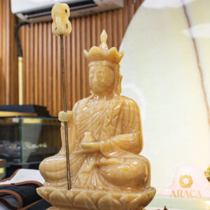 Tượng Phật Địa Tạng Vương Bồ Tát - Ngọc Hoàng Long 30cm 9 - araca.vn
