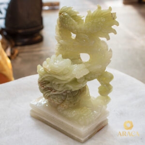 Tượng Rồng - Đá Onyx Xanh 7 - araca.vn