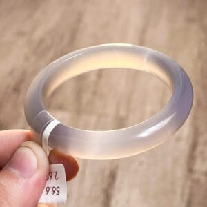 Vòng Mã Não Tím Khói Chalcedony Tự Nhiên Vip NI 52-27 13 - araca.vn