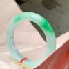 Vòng Ngọc Phỉ Thuý Type A Bạch Đới Thanh Điểm Lý NI 56