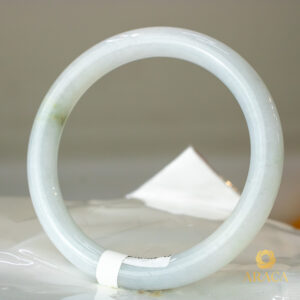 Vòng Ngọc Phỉ Thuý Type A Bạch Ngọc Điểm Hoàng Phỉ NI 53.3
