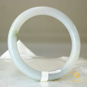 Vòng Ngọc Phỉ Thuý Type A Bạch Ngọc Điểm Hoàng Phỉ NI 53.3 7 - araca.vn