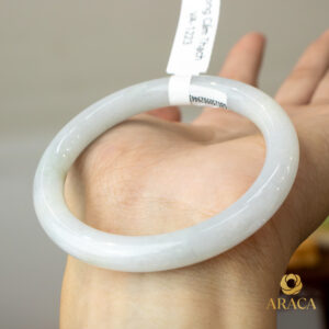 Vòng Ngọc Phỉ Thuý Type A Bạch Ngọc Điểm Hoàng Phỉ NI 53.3 11 - araca.vn