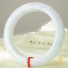 Vòng Ngọc Phỉ Thuý Type A Bạch Ngọc Điểm Xanh NI 53.6