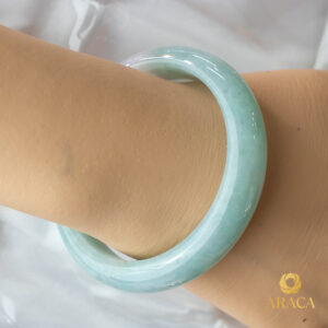 Vòng Ngọc Phỉ Thúy Type A Thanh Lam NI 55.3 15 - araca.vn