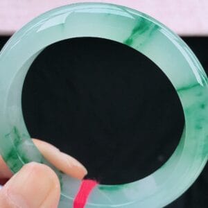 Vòng Ngọc Phỉ Thuý Type A Hoa Bay NI 56-57 11 - araca.vn