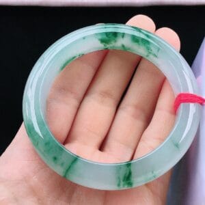 Vòng Ngọc Phỉ Thuý Type A Hoa Bay NI 56-57 15 - araca.vn