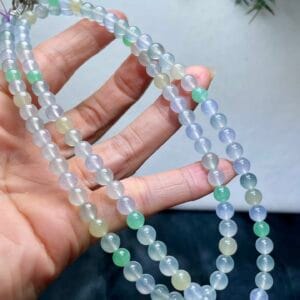Vòng Chuỗi Hạt Đa Bảo Phỉ Thuý A 6mm 11 - araca.vn