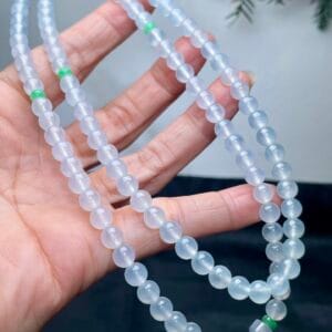 Chuỗi Hạt Bạch Ngọc Phỉ Thuý A 7 - araca.vn