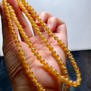 Chuỗi Hạt Vòng Cổ Phỉ Thuý A Hoàng Phỉ