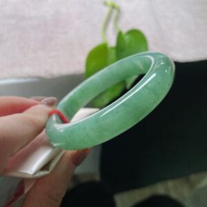Vòng Ngọc Phỉ Thúy Type A Xanh Táo Non NI 56-57 9 - araca.vn