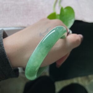 Vòng Ngọc Phỉ Thúy Type A Xanh Táo Non NI 56-57 11 - araca.vn