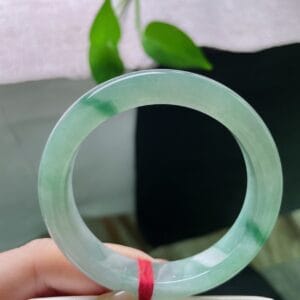 Vòng Ngọc Phỉ Thúy Type A Xanh Lý Táo Non NI 52-53