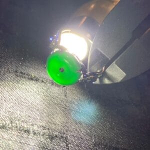 Nhẫn Phỉ Thuý A Mực Dục Vàng Đen 18k 19 - araca.vn