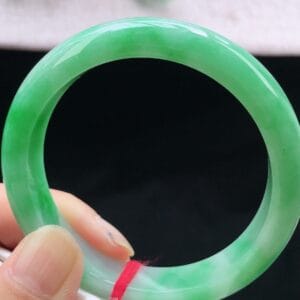 Vòng Ngọc Phỉ Thúy Type A Xanh Lý NI 56-57 19 - araca.vn