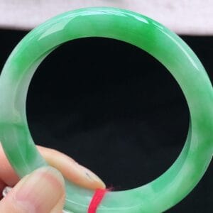 Vòng Ngọc Phỉ Thúy Type A Xanh Lý NI 56-57 35 - araca.vn
