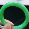 Vòng Ngọc Phỉ Thúy Type A Xanh Lý NI 62-63