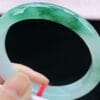 Vòng Ngọc Phỉ Thúy Type A Bán Sơn Bán Thủy Phiêu Hoa Bay NI 54-55
