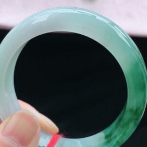 Vòng Ngọc Phỉ Thúy Type A Bán Sơn Bán Thủy Phiêu Hoa Bay NI 54-55 19 - araca.vn