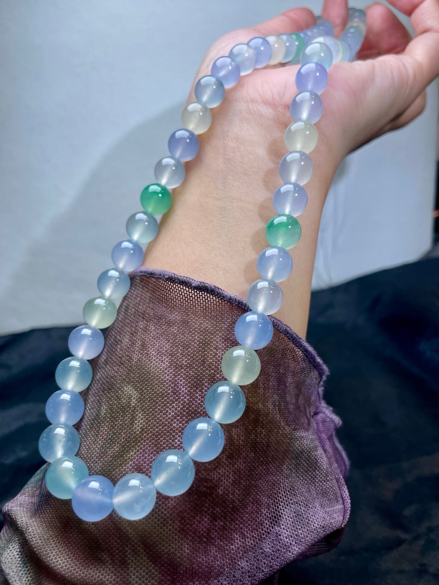 Chuỗi Đa Bảo Vòng Cổ Phỉ Thuý A Vip