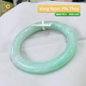 Vòng Ngọc Phỉ Thuý Type A Xanh Lá NI 54.2