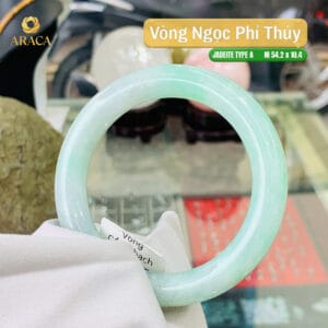 Vòng Ngọc Phỉ Thuý Type A Xanh Lá NI 54.2 7 - araca.vn