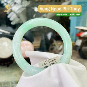 Vòng Ngọc Phỉ Thuý Type A Xanh Lá NI 54.2 5 - araca.vn